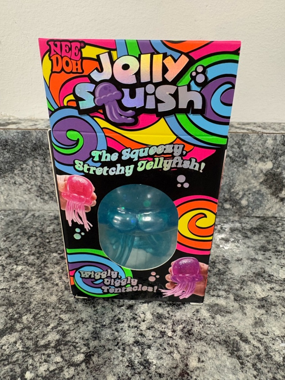 Needoh Jelly Squish Blue Super Solid Squish Toy - Picture 3 of 6